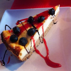 tarta de queso at Shangri-La in Merida