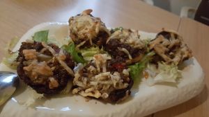 Champiñones al Pedro Ximénez at Shangri-La in Merida