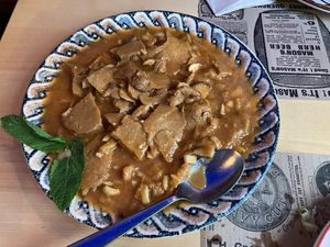 Saitan meat with gravie  at Shangri-La in Merida