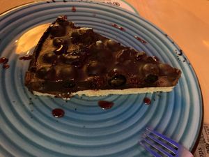  Chocolate blueberry cake  at Shangri-La in Merida