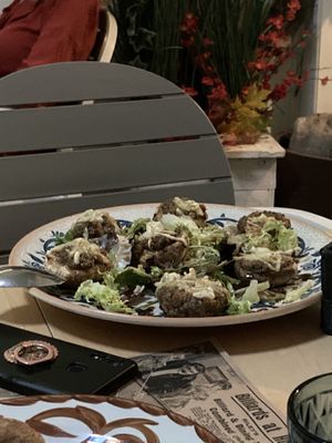 Champiñones rellenos  at Shangri-La in Merida