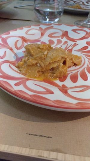 Fricandó de seitán / seitan fricandó at Shangri-La in Merida