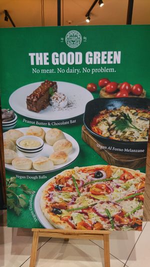 Pizza Express Vegan Poster at Pizza Express in Mandaluyong