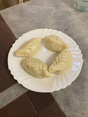 Potato dumplings  at DedasPuri Ristorante Georgiano & Wine Shop in Pavia