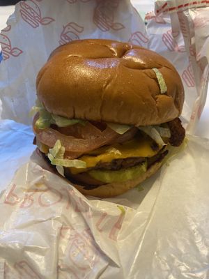 Backyard burger  at Project Pollo in Houston