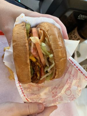 Backyard burger  at Project Pollo in Houston