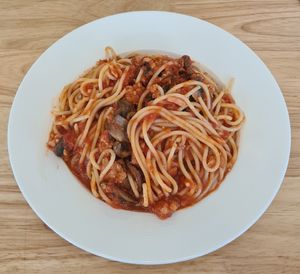 Vegan bolognaise with mushrooms. Ok, not great. at Rolling Stone Pizza in Hua Hin