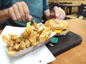 Really good fries too at V&V House in Marseille