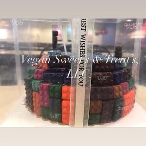 Vegan Lego Cake at Vegan Sweet's & Treat's in Durham