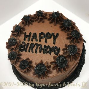 6x2 Custom Cake at Vegan Sweet's & Treat's in Durham