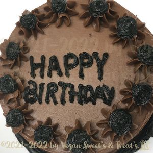 Chocolate Birthday Cake at Vegan Sweet's & Treat's in Durham