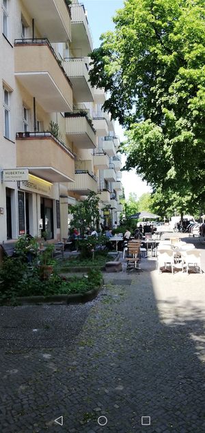 Outside at Hubertha in Berlin