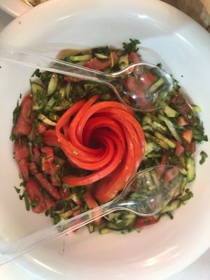 This is the most beautiful salad I have ever seen! at Falafel Ammo Hamza in Mardin