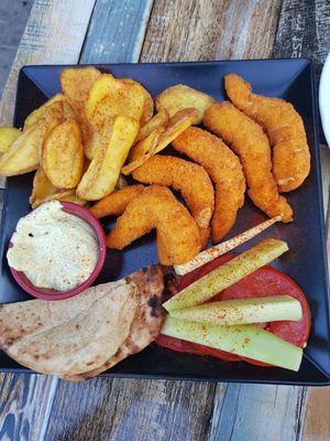 Crispy Lemon Shrimps at Treis Laloun -Τρεις Λαλούν in Athens