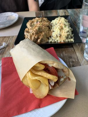 Mega meatless gyros  at Treis Laloun -Τρεις Λαλούν in Athens