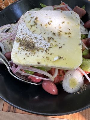 Greek salad  at Treis Laloun -Τρεις Λαλούν in Athens
