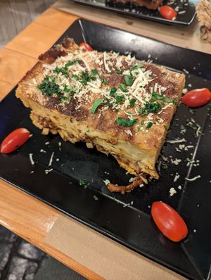 Moussaka at Treis Laloun -Τρεις Λαλούν in Athens