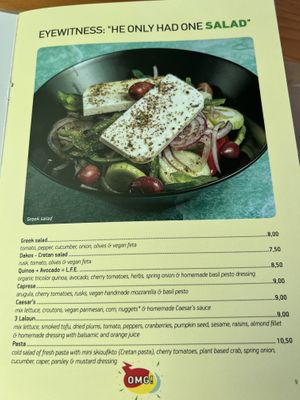 Menu  at Treis Laloun -Τρεις Λαλούν in Athens