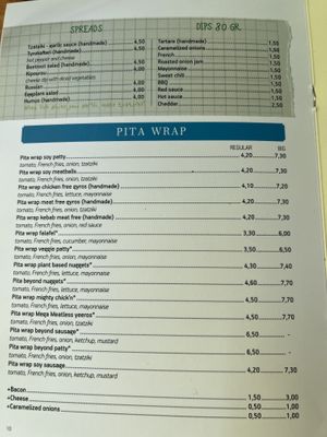 Menu  at Treis Laloun -Τρεις Λαλούν in Athens
