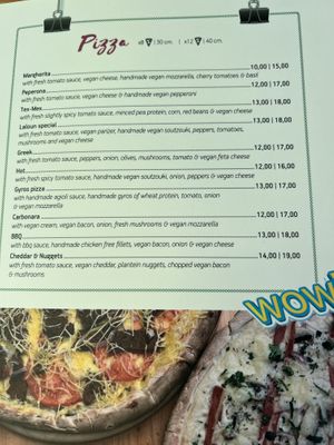 Menu  at Treis Laloun -Τρεις Λαλούν in Athens