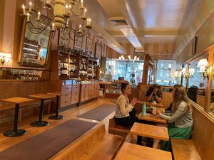 Inside at L.A. Burdick Handmade Chocolates in Cambridge