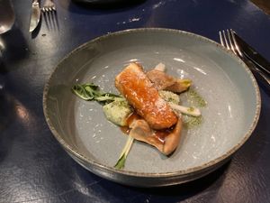 Bok choy, tofu and mushroom at Le Jardin in Utrecht