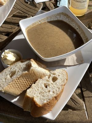 Championcremesuppe (Kokoscreme) at Ballindalloch Castle and Gardens in Ballindalloch