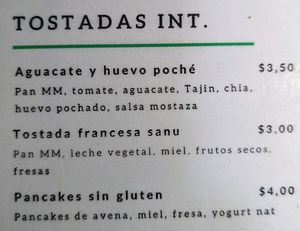 Menu page 3 of 6, February 2023 at Sanu in Ibarra