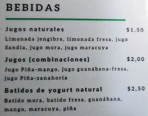 Menu page 6 of 6, February 2023 at Sanu in Ibarra