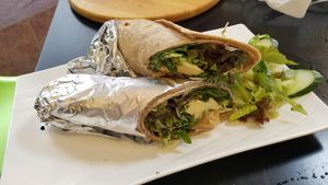 Vegan Cheese Wraps 純素芝士墨西哥手卷 (Photo by Vegan Olis Chan) at Garden Cafe 新輝茶室 in Outlying Islands