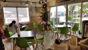 Interior (Photo by Vegan Olis Chan) at Garden Cafe 新輝茶室 in Outlying Islands