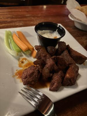 seitan wings with vegan ranch  at Fergie's Pub in Philadelphia