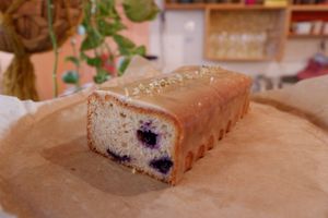 lemon and blueberry cake

 at Le Coccole in Osaka