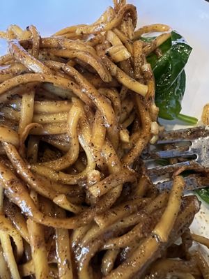 Sesame sauce hand pulled noodles  at House of Nanking in San Francisco