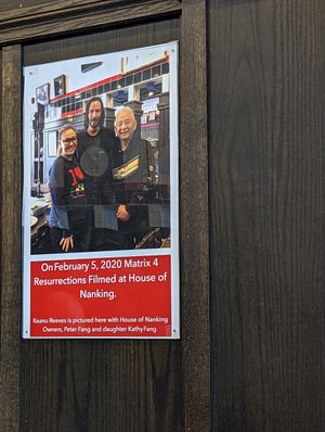 Good enough for Keanu at House of Nanking in San Francisco