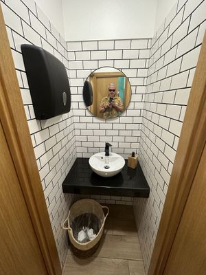 Immaculate toilets (perfect grouting)   at Bancha in Portimao