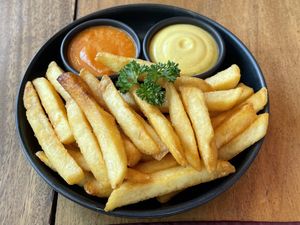 French fries, 80 baht  at Lucky 13 Sandwich in Hua Hin