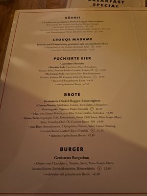 Menu 1 at Zweibar in Essen