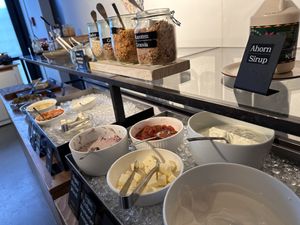 All vegetarian and some vegan 🌱 options   at Riders Restaurant  in Laax