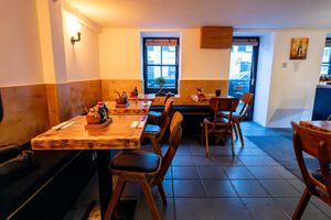Indoor seating - dog friendly at Sushea in Newquay