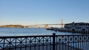 View of the Bay Bridge from the back of the Ferry Building at Gott's Roadside - 1 Ferry Building in San Francisco