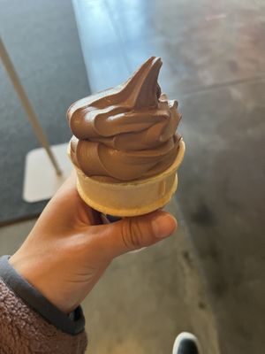 Went back for a chocolate cone. This is a small in a kids cone     at Gott's Roadside - 1 Ferry Building in San Francisco