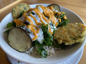 Falafel Bowl at El Buho Vegetariano in San Jose