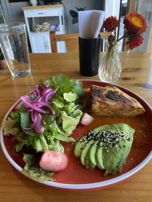 Tortilla española  at El Buho Vegetariano in San Jose