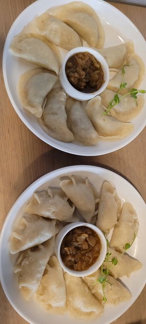 Vegan pierogi at Pierogarnia Mandu in Gdynia