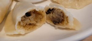 With cabbage and mushrooms at Pierogarnia Mandu in Gdynia