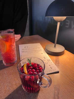 Mulled wine and lemonade  at Pierogarnia Mandu in Gdynia