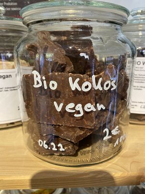 Vegan chocolate at Randvoll Cafe & Unverpacktes in Kaarst