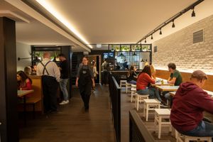 Inside at Swing Kitchen in Innsbruck