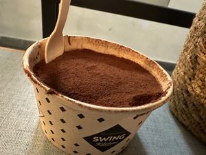 tiramisu  at Swing Kitchen in Innsbruck